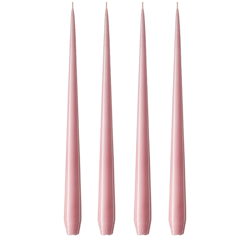 Antikljus Lackad 32 cm 4-pack, Old Rose