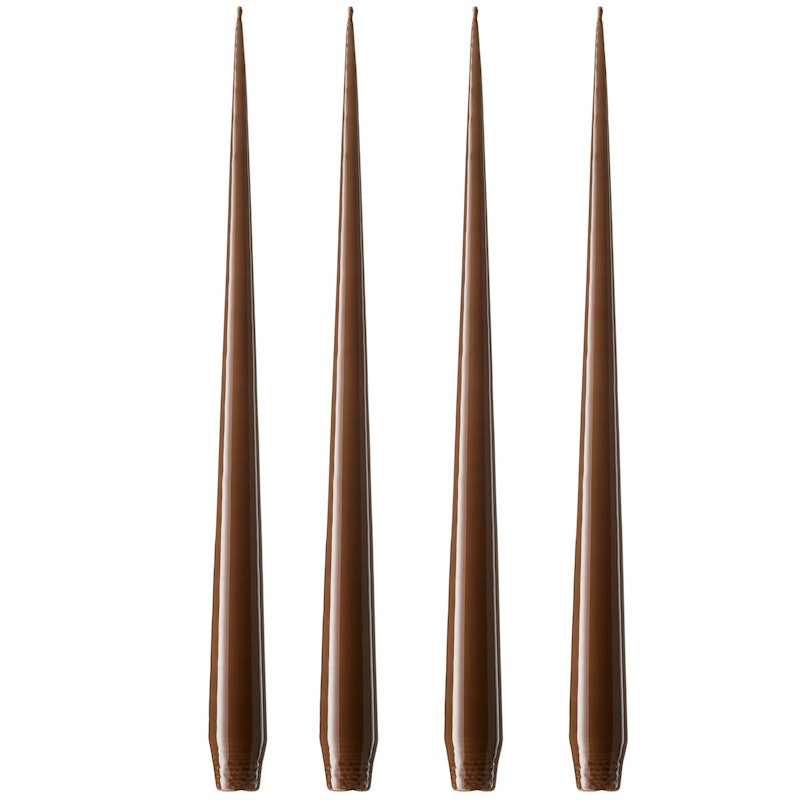 Antikljus Lackad 32 cm 4-pack, Hazelnut