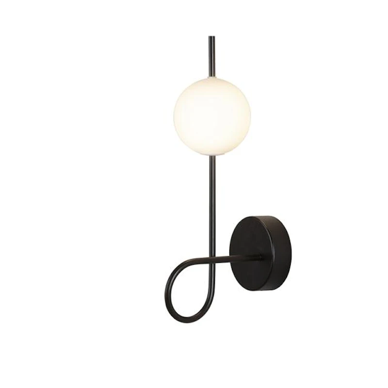 Loop Vägglampa Svart