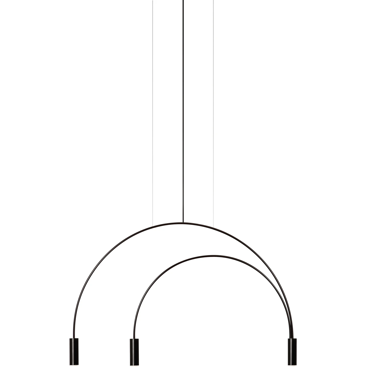 Estiluz Volta T-3536-w Pendel / / - Pendellampor Aluminium Svart