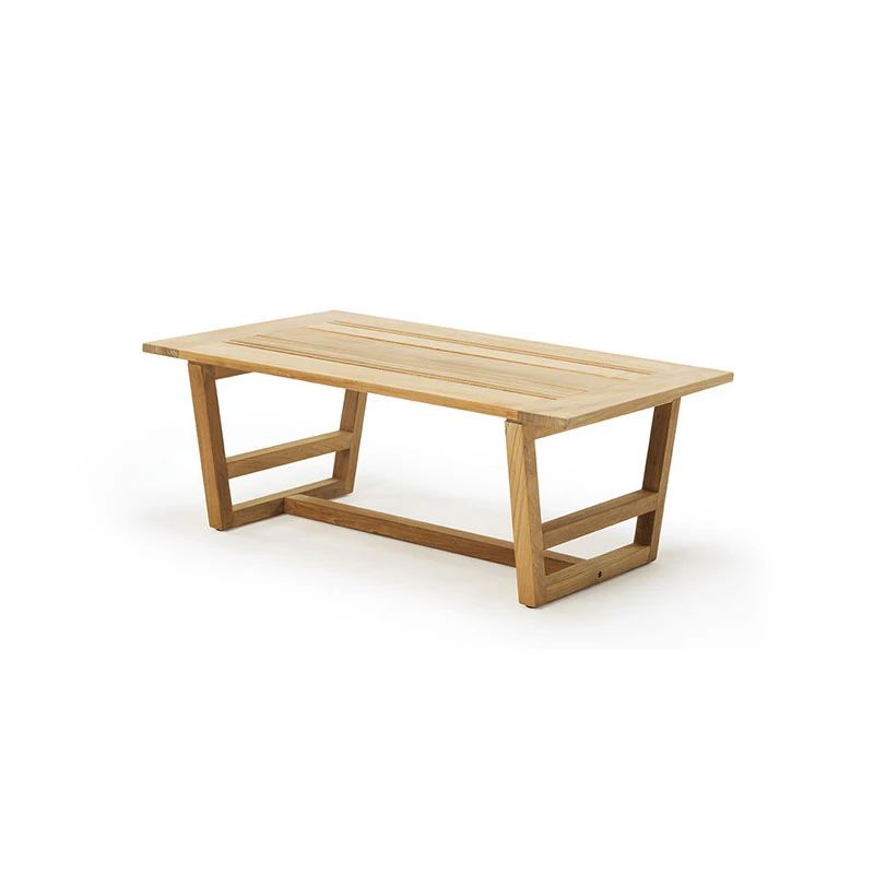 ethimo costes matbord 100x60 cm - soffbord utomhus teak