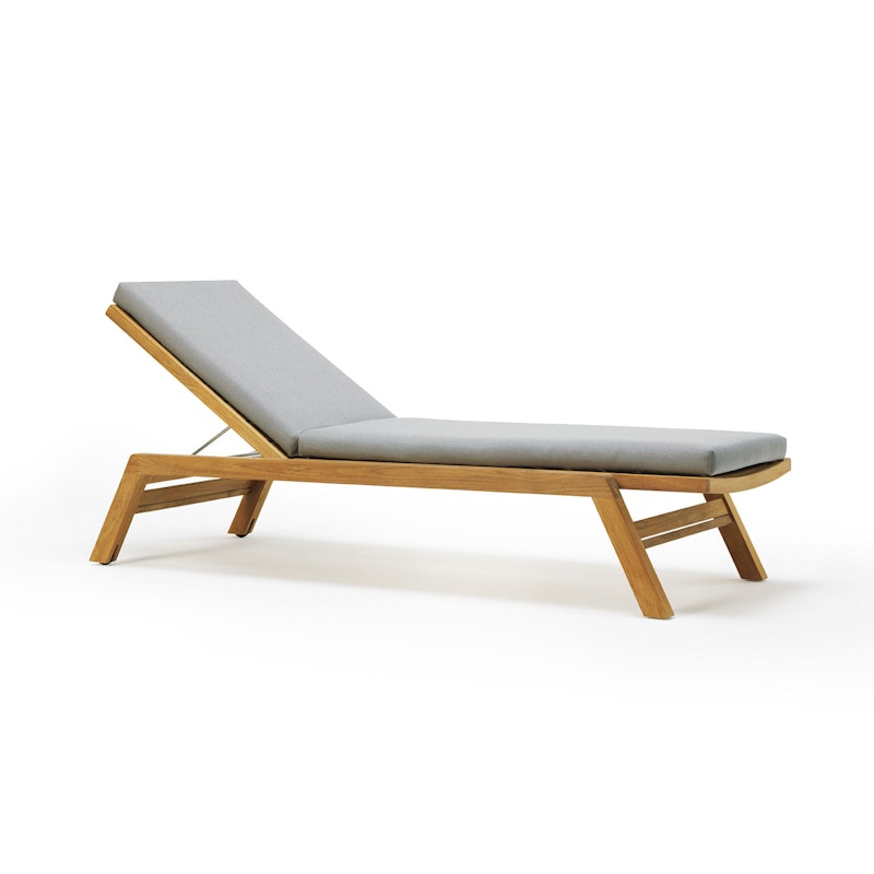 Costes Solsäng Med Dyna, Teak / Nature Grey