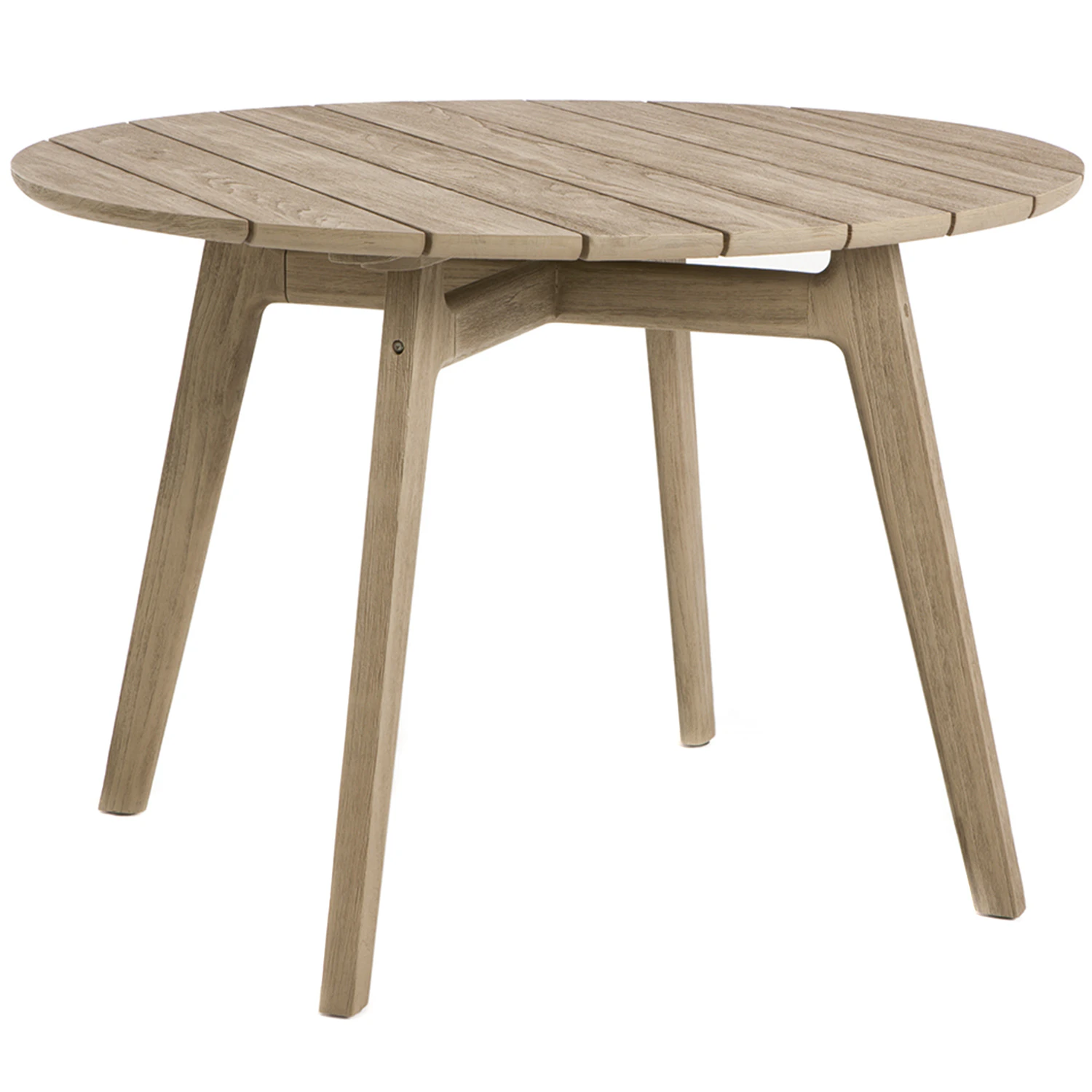 Ethimo Knit Matbord Ø110 Cm - Trädgårdsbord Teak
