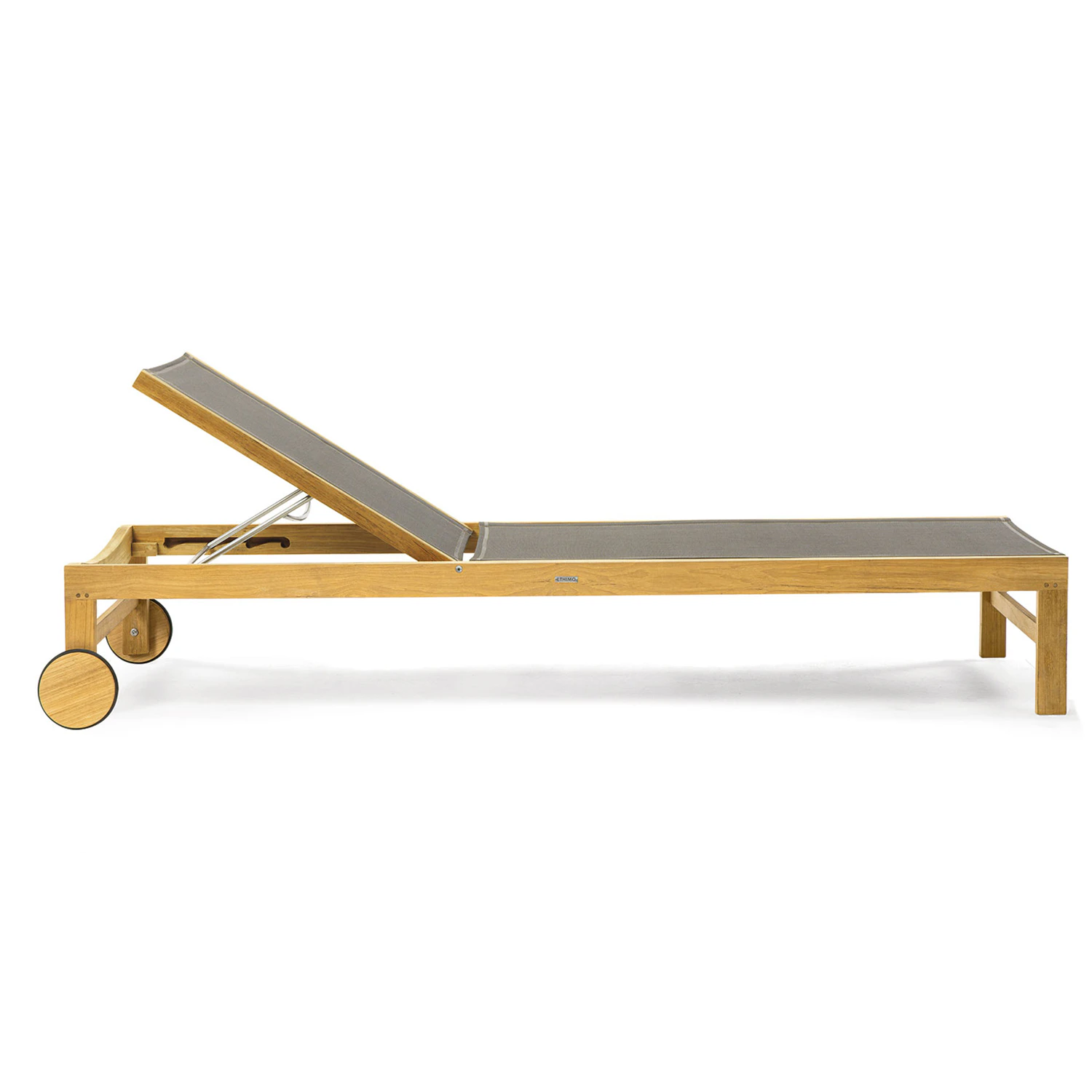 ethimo sand solsäng / dove grey ethitex - teak grå