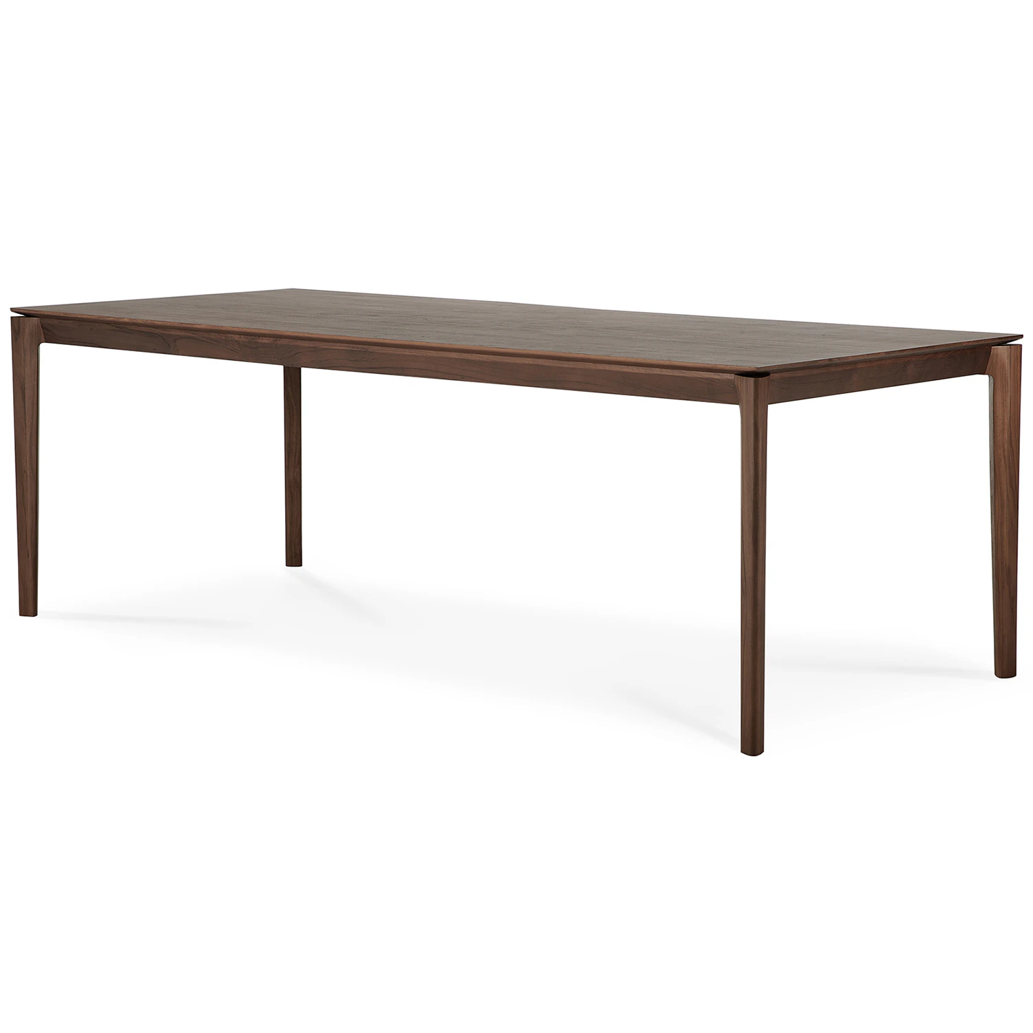 ethnicraft bok matbord mörkbetsad 95x220 cm - teak brun