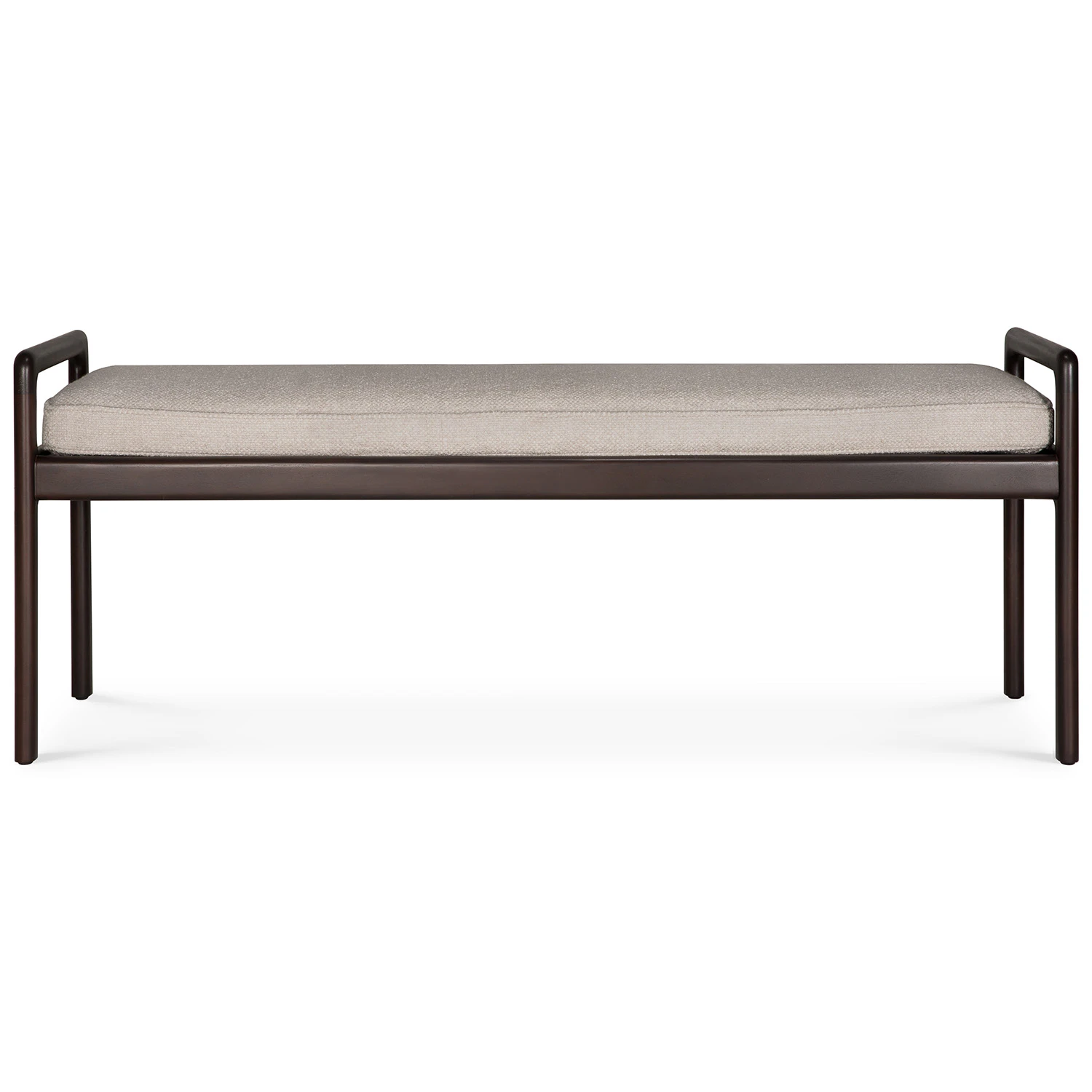 Ethnicraft Jack B&auml;nk Mahogny / - B&auml;nkar Polyakryl Ivory