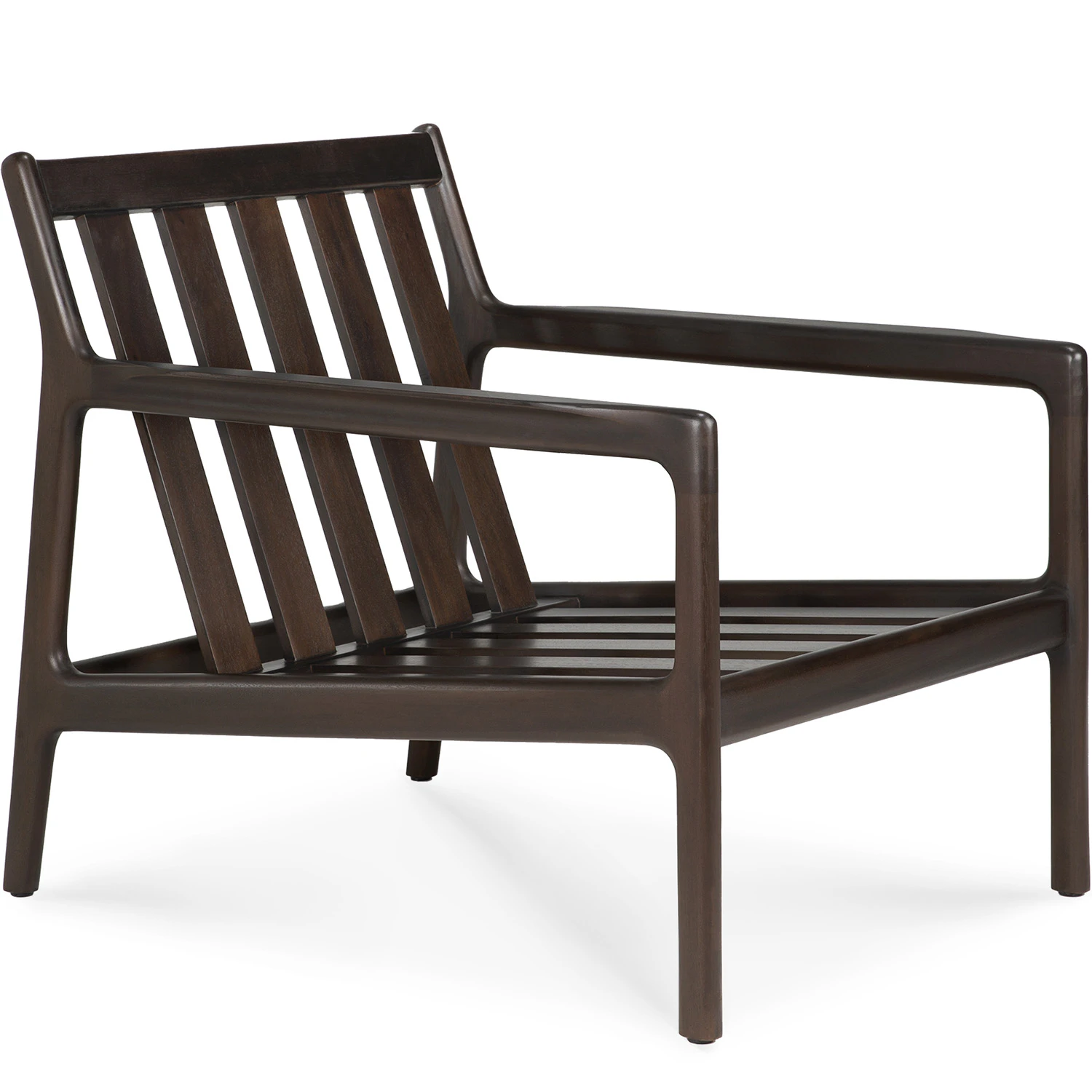 Ethnicraft Jack Loungef&aring;t&ouml;lj Utan Dynor - Mahogny M&ouml;rkbrun