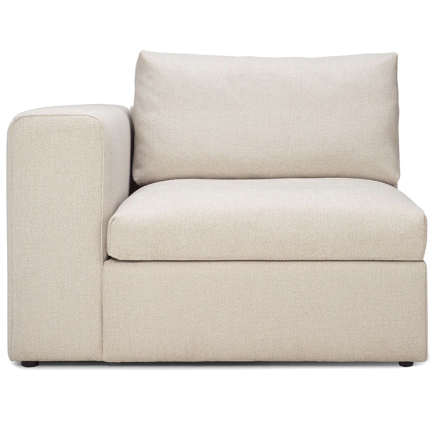 Ethnicraft Mellow Soffa Avslut H&ouml;ger - Modulsoffor Bomull Off-White