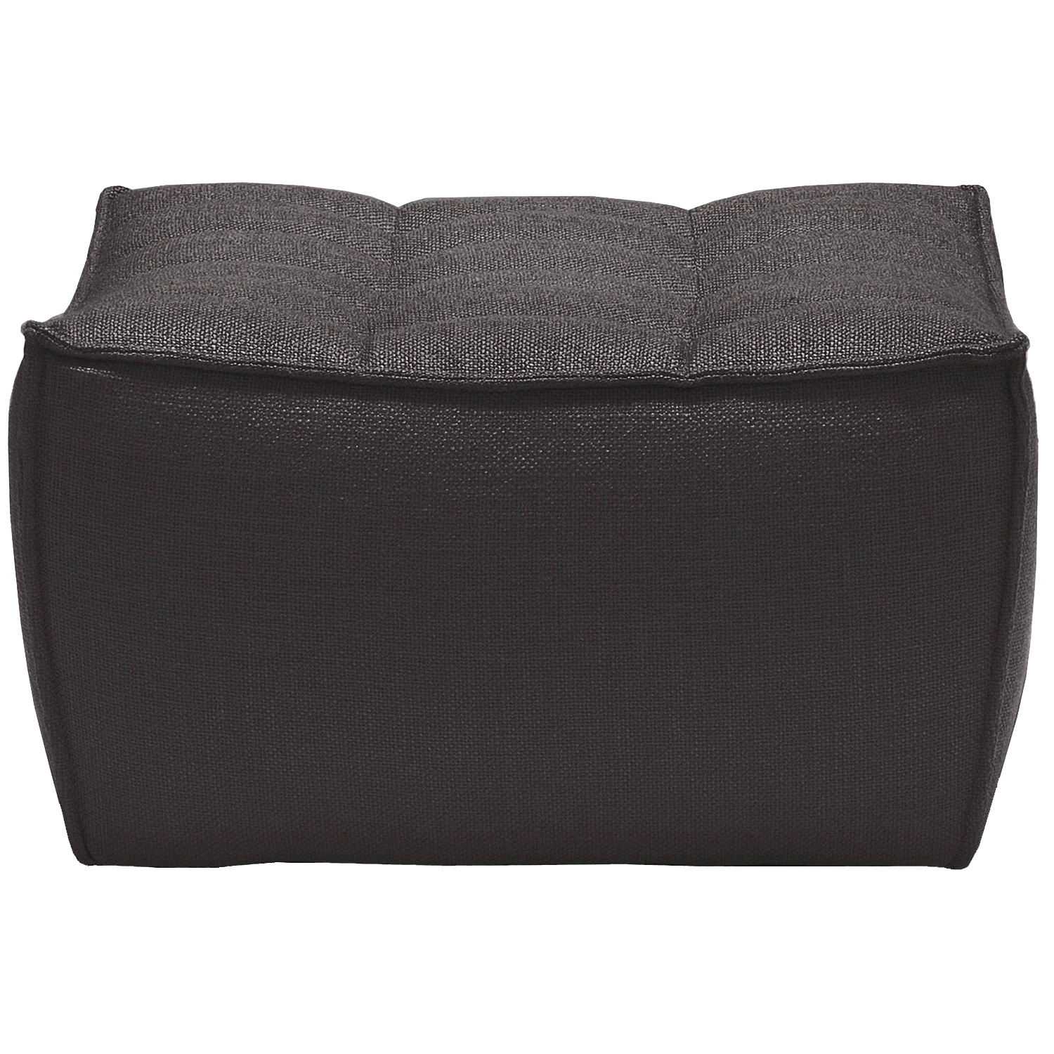 Ethnicraft N701 Fotpall - Fotpallar Polyester M&ouml;rkgr&aring;