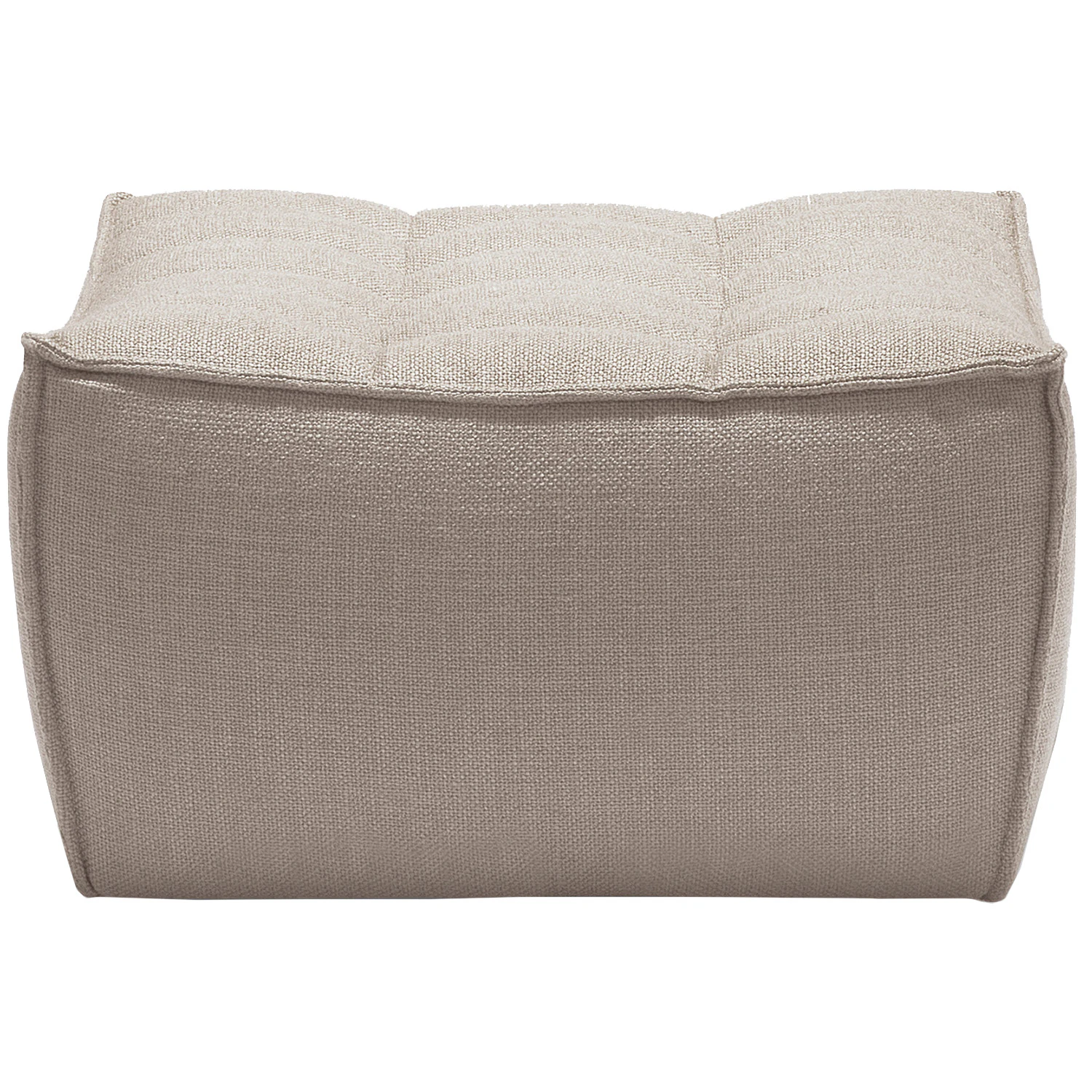 ethnicraft n701 fotpall - fotpallar polyester beige