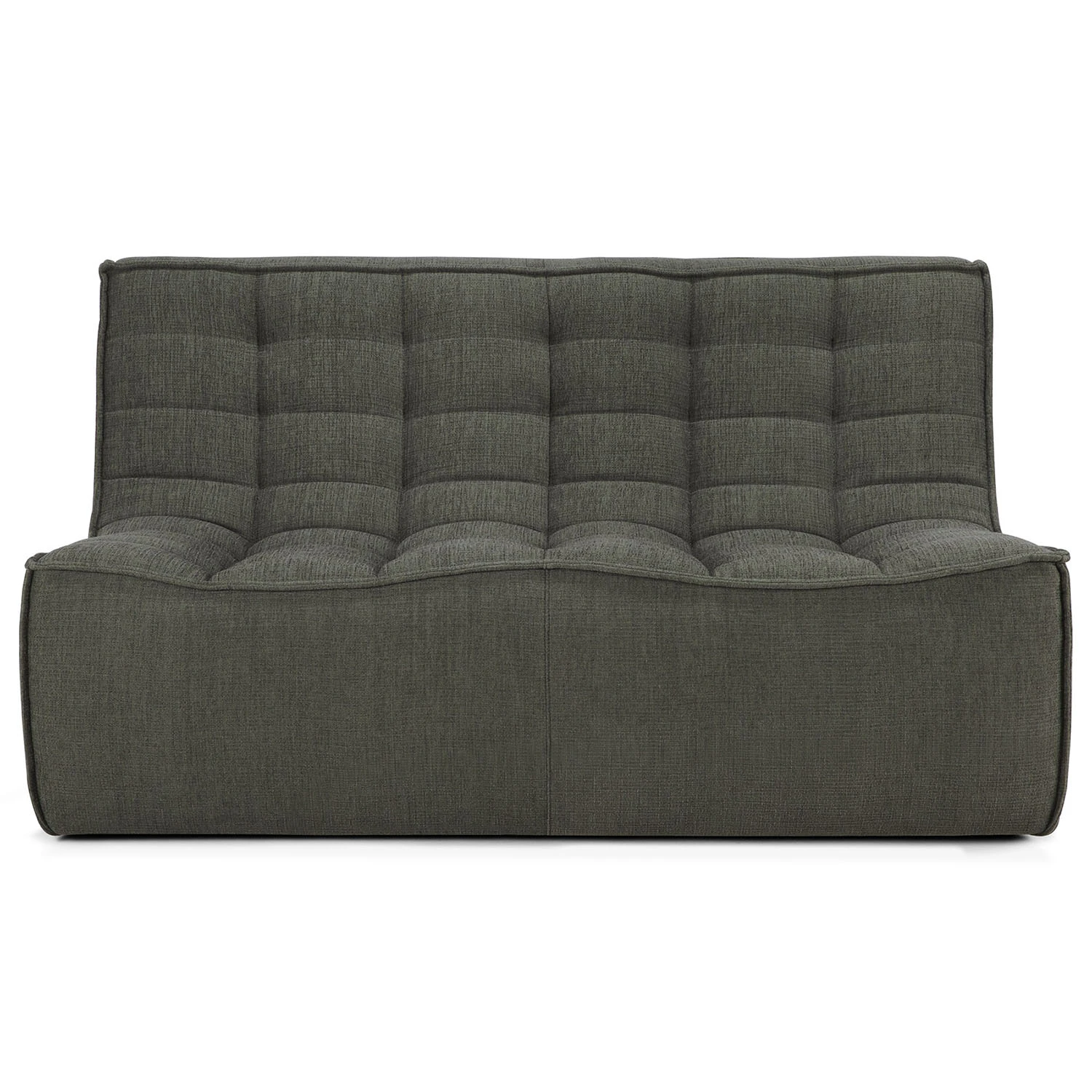 Ethnicraft N701 Soffa 2-sits Eco / - 2-sitssoffor &Aring;tervunnen Bomull Moss