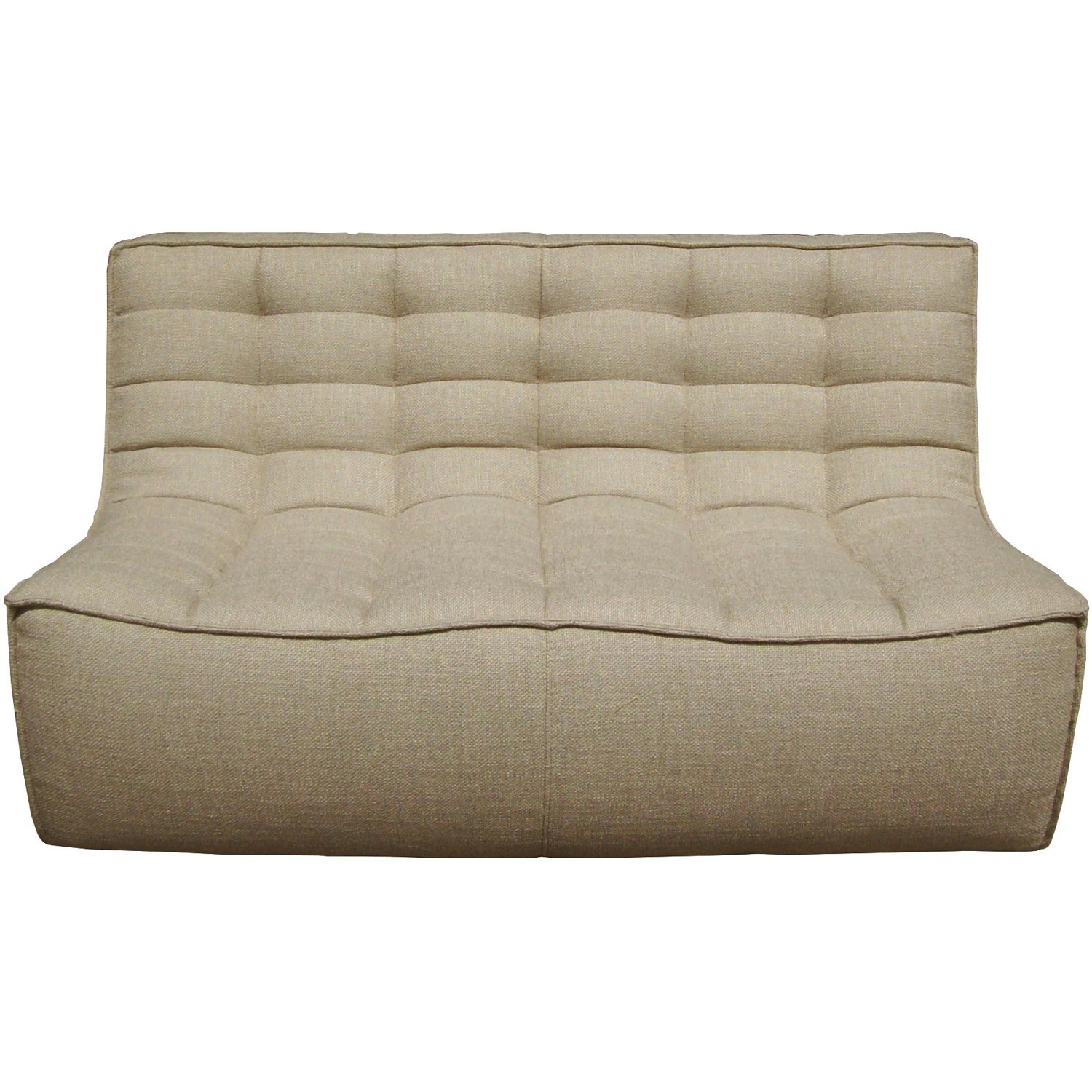 ethnicraft n701 soffa 2-sits - 2-sitssoffor polyester beige