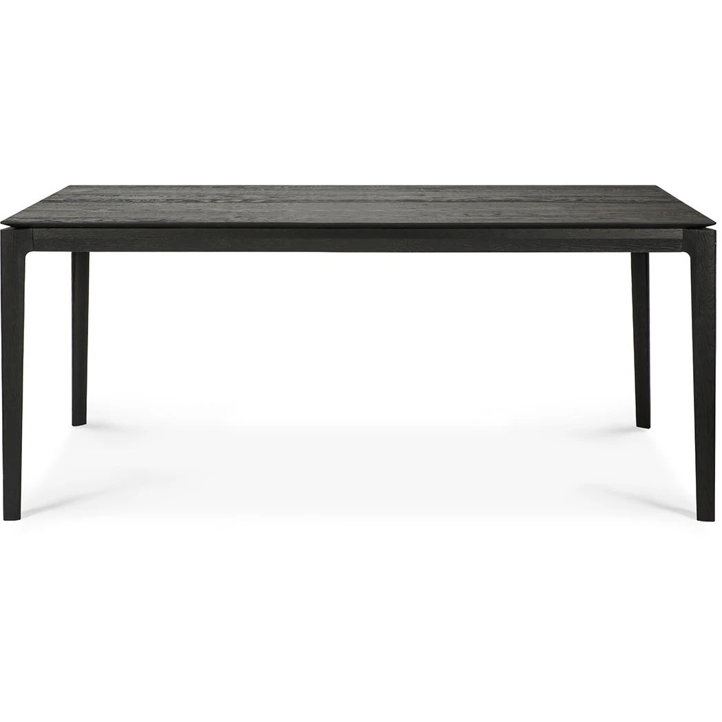 Ethnicraft Oak Bok Matbord Utdragbar Svart 180-280x100 Cm - Ek Svartbetsad Ek