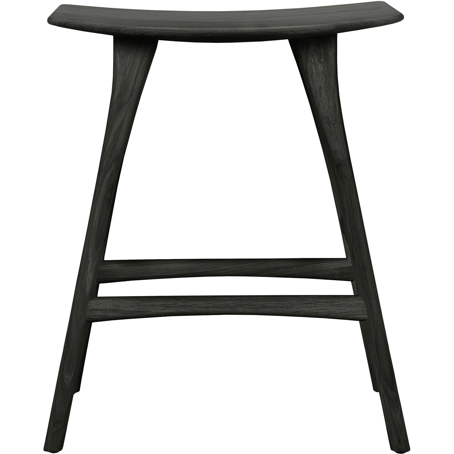 Ethnicraft Osso Barpall 65 Cm betsad - Barstolar Ek Svart