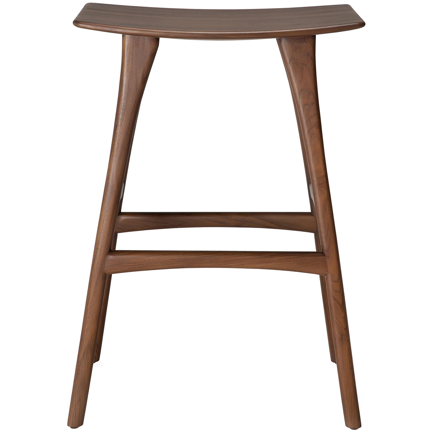 Ethnicraft Osso Barstol 78 Cm M&ouml;rkbetsad - Barstolar Teak Brun