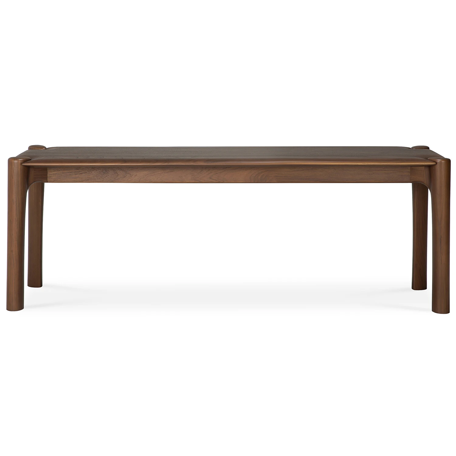 Ethnicraft Pi B&auml;nk M&ouml;rkbetsad 126 Cm - B&auml;nkar Teak Brun