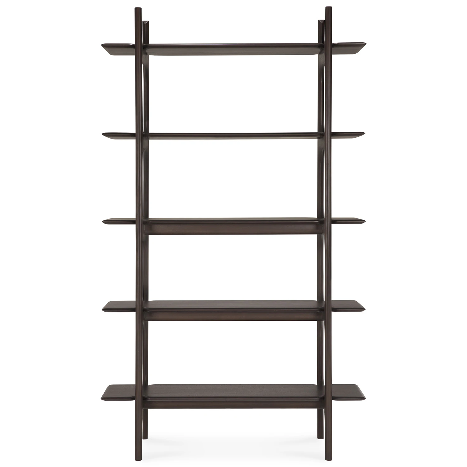 Ethnicraft Pi Bokhylla - Bokhyllor Mahogny M&ouml;rkbrun