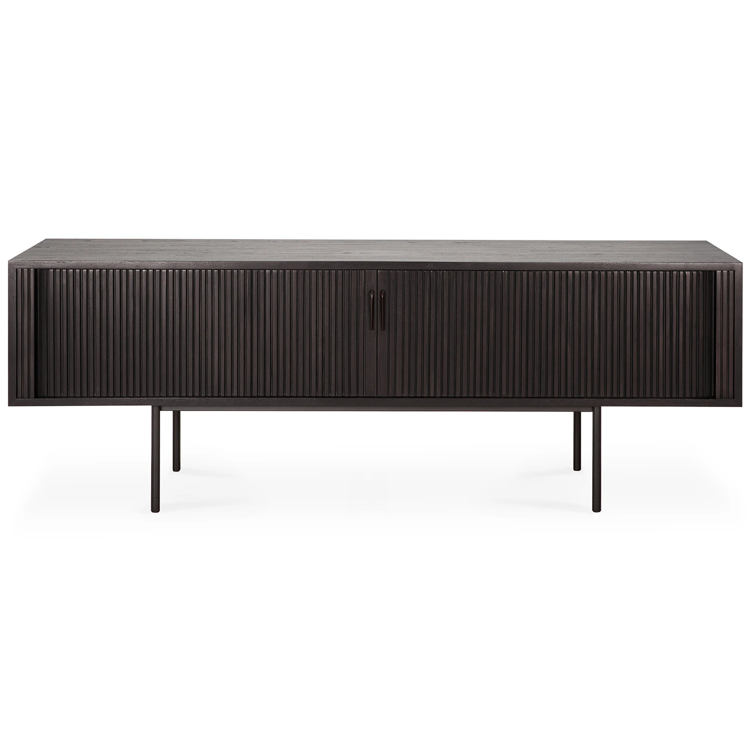 Ethnicraft Roller Max Sk&auml;nk M&ouml;rkbetsad 162 Cm - Sk&auml;nkar & sideboards Teak M&ouml;rkbrun