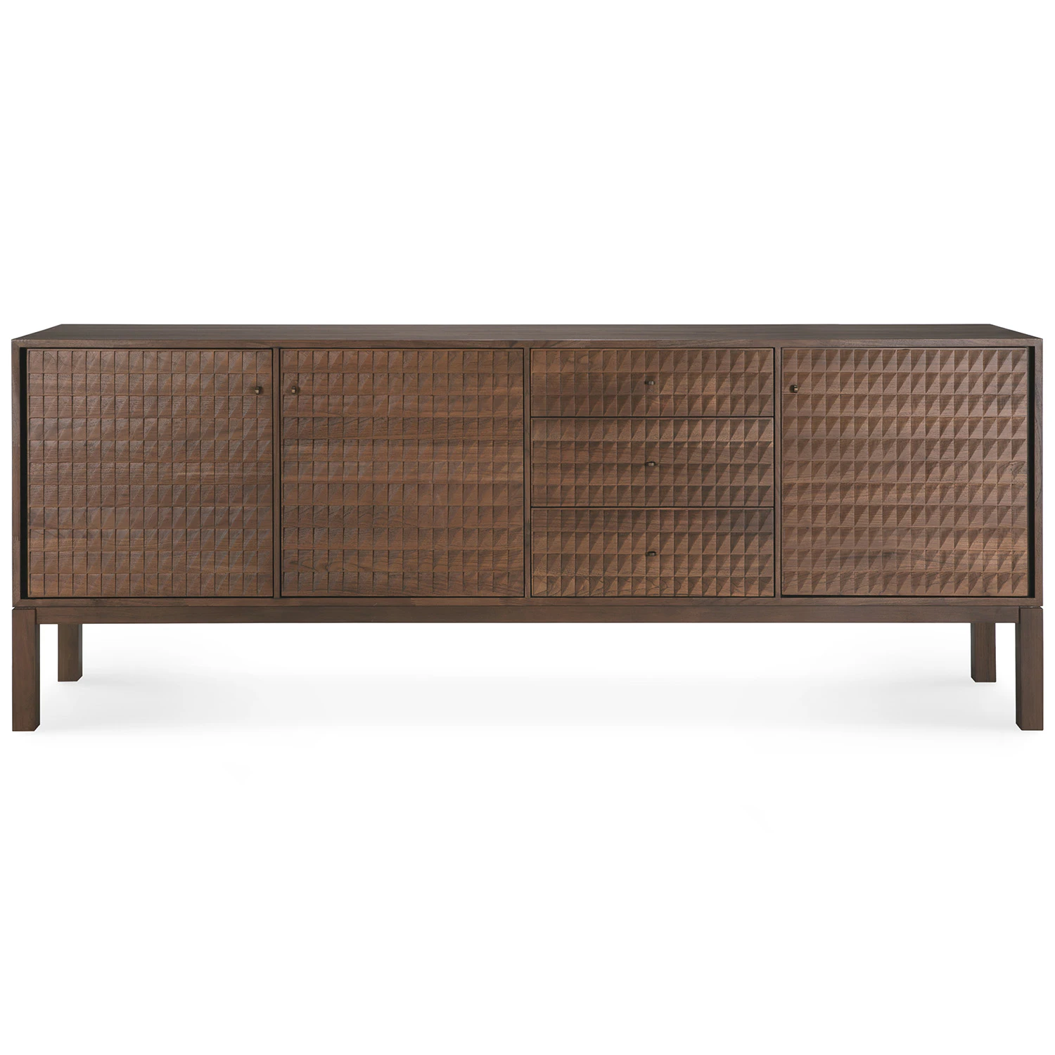 Ethnicraft Sono Sk&auml;nk 228 Cm D&ouml;rrar - Sk&auml;nkar & sideboards Teak Ljusbrun