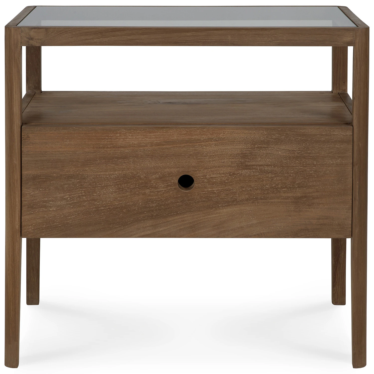 Ethnicraft Spindle Teak - Massiv Ek M&ouml;rkbetsad