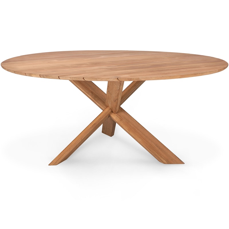 Teak Circle Matbord Outdoor, Ø163 cm