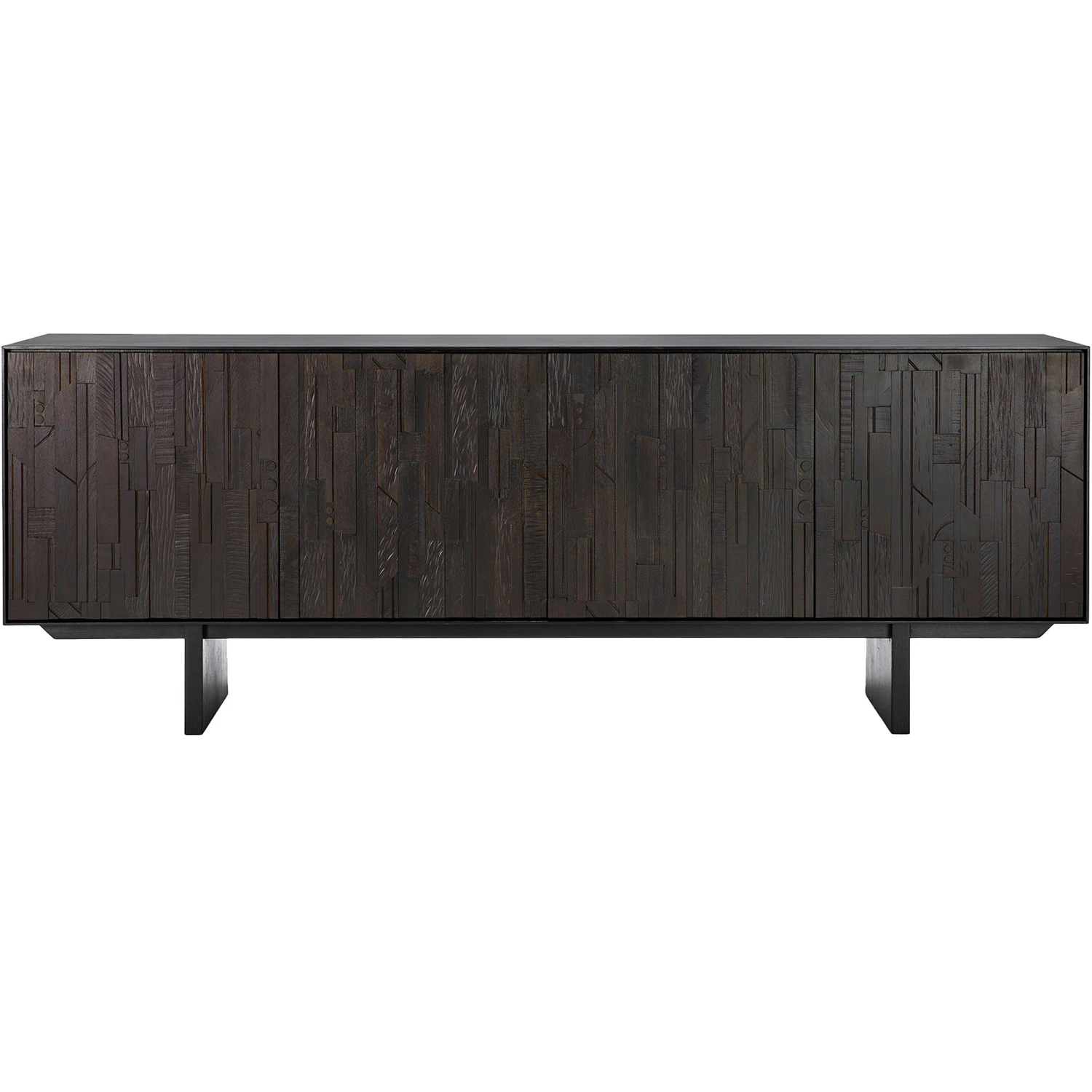 Ethnicraft Mosaik Sideboard Fyra D&ouml;rrar - Sk&auml;nkar & sideboards Teak M&ouml;rkbetsad