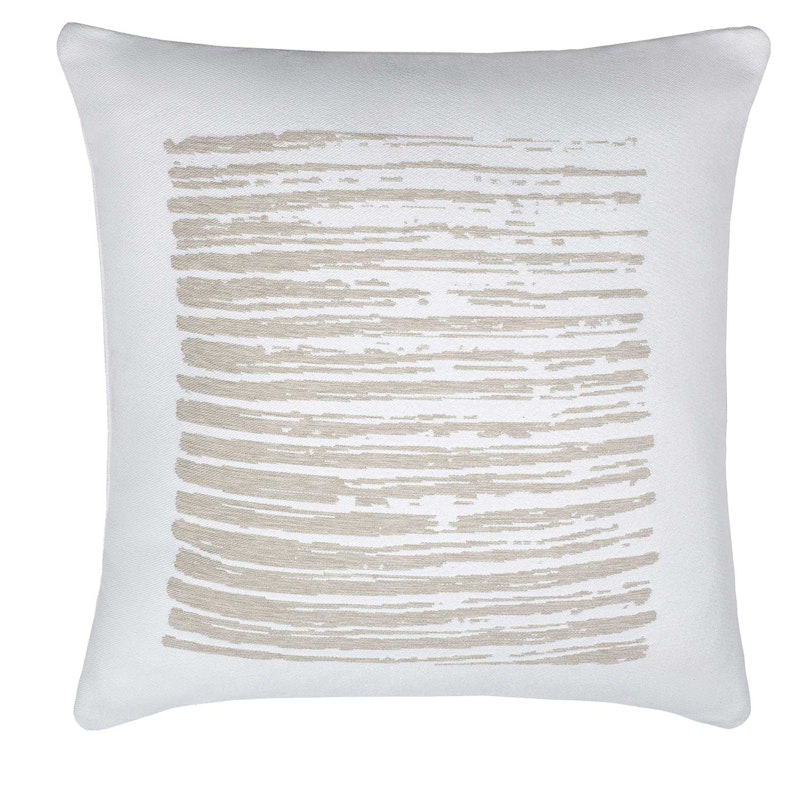 White Linear Kudde Utomhus, 45x45 cm