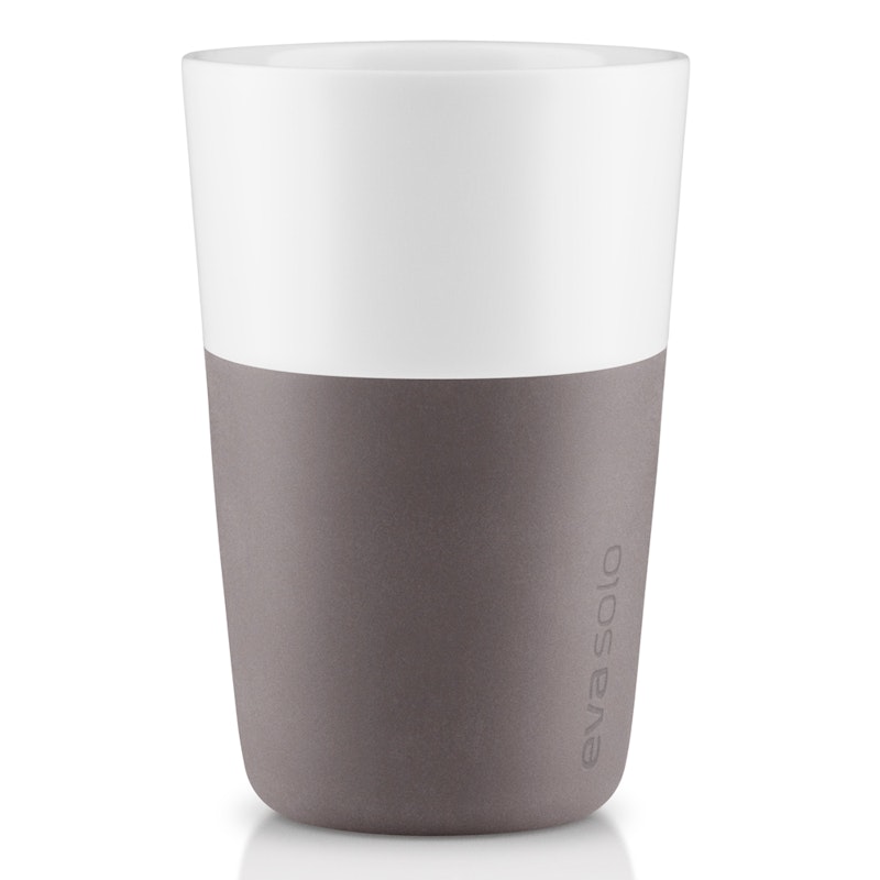 Cafe Lattemugg 2-pack 36 cl, Elephant Grey