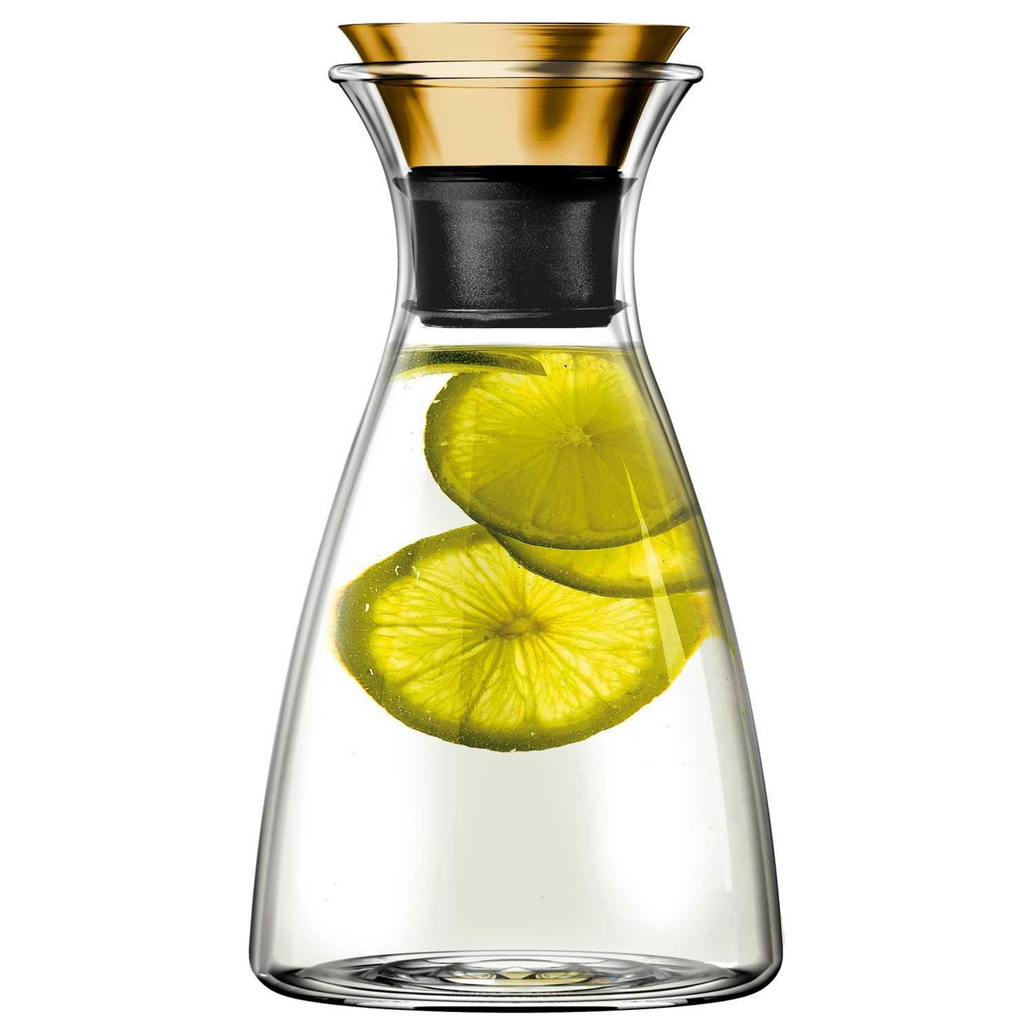 Eva Solo Droppfri Karaff M&auml;ssing - Vattenkaraffer & Vattenkannor Borosilikatglas Klar