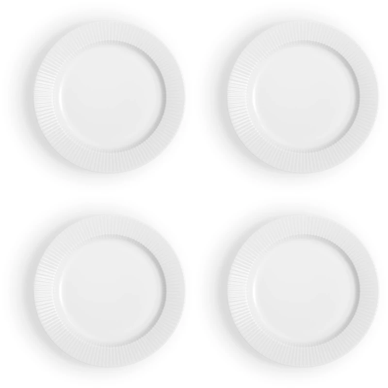 Legio Nova Assiett 19 cm 4-pack, Vit