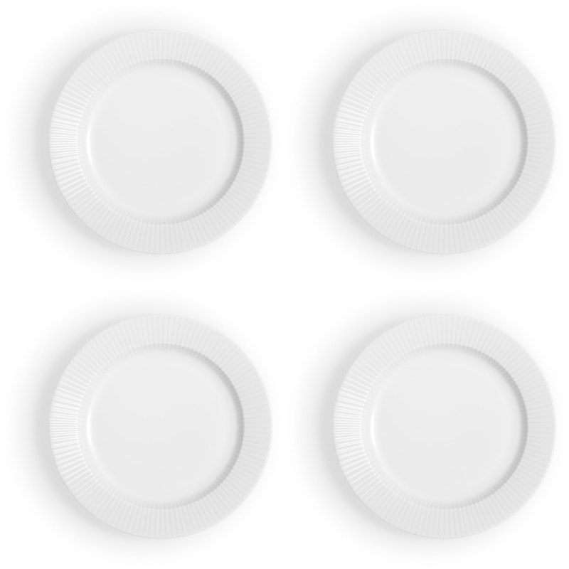 Legio Nova Assiett 19 cm 4-pack, Vit
