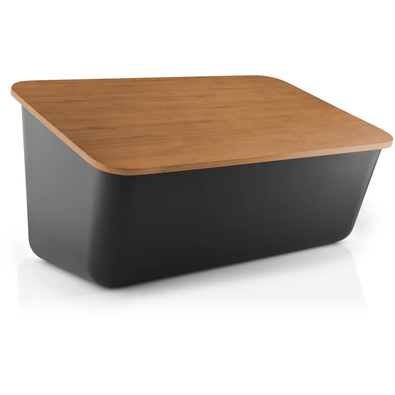 Nordic Kitchen Brödlåda, Svart / Bambu