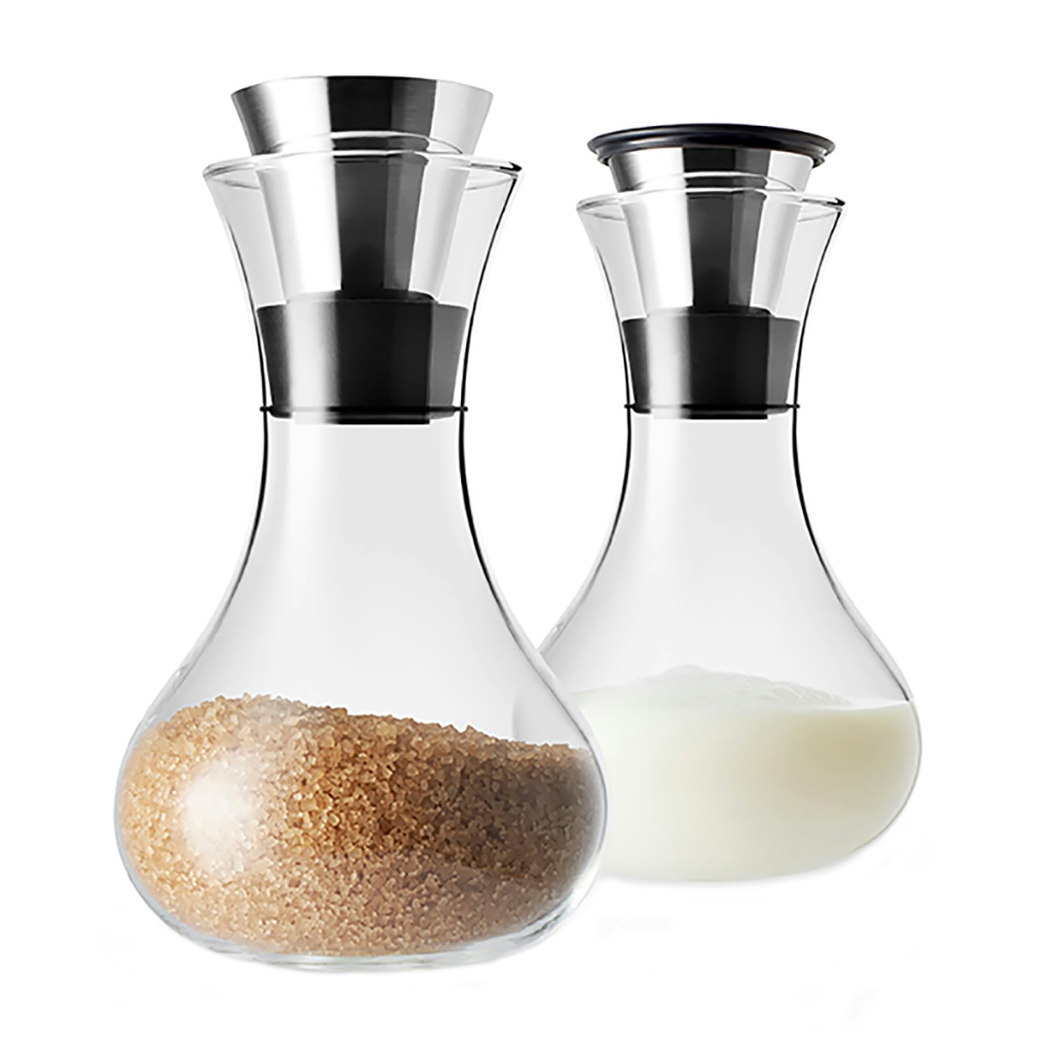 Eva Solo Socker- & Mj&ouml;lkset - Mj&ouml;lkkannor Glas Klar