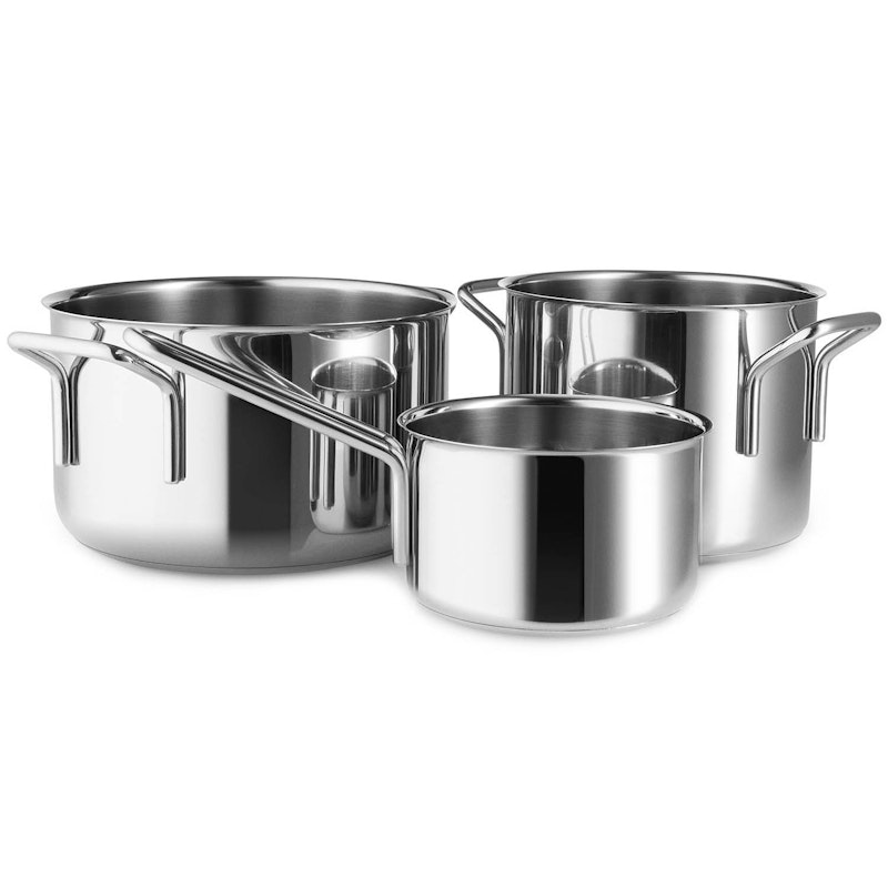 Stainless Steel Grytset 1,1 L / 2,2 L / 3,6 L