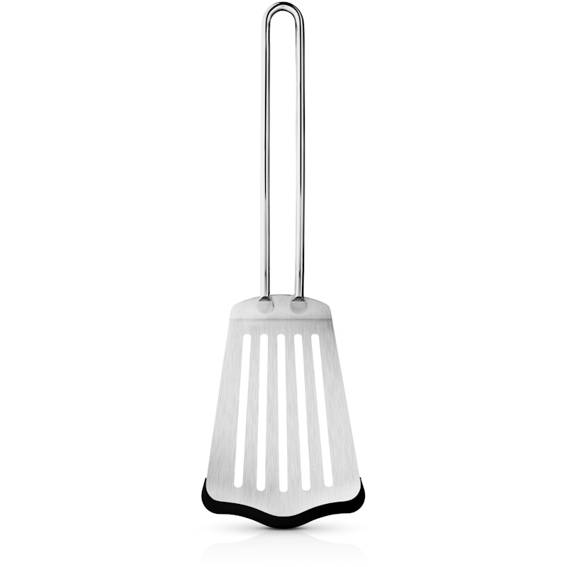 Stekspade Med Silikonkant 28 cm, Borstat Stål