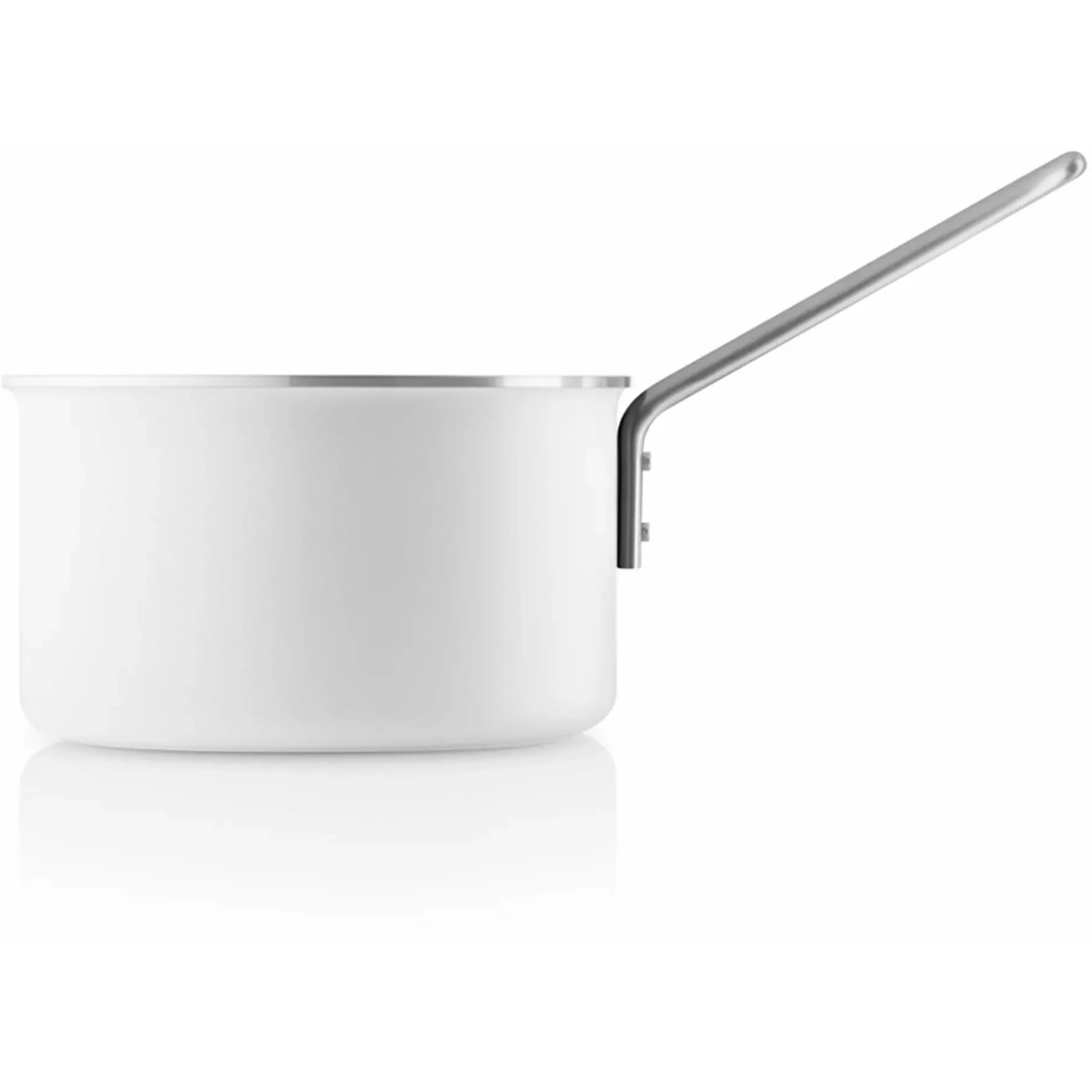 eva solo white line kastrull ceramic slip-let® 1,8l - rostfritt stål vit
