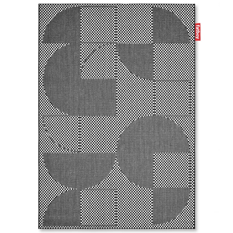 Carpretty Petit Jigsaw Matta 160x230 cm, Svart / Vit
