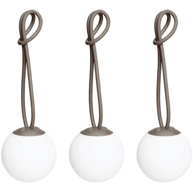 Bolleke Mini Bordslampa Portabel 3-pack, Taupe