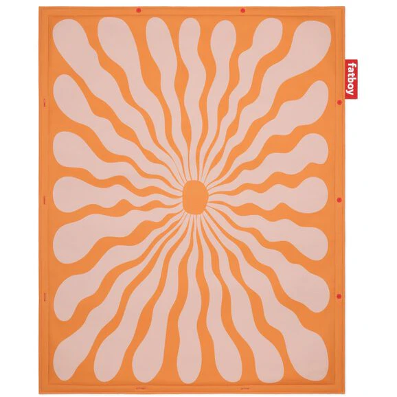 Fatboy Flying Carpet Botanic Matta Orange / - Mönstrade mattor Termoplastisk Elastomer Rosa