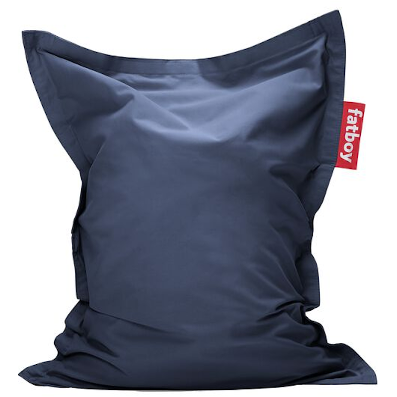 Junior Canvas Recycled Sittsäck, Crown Blue