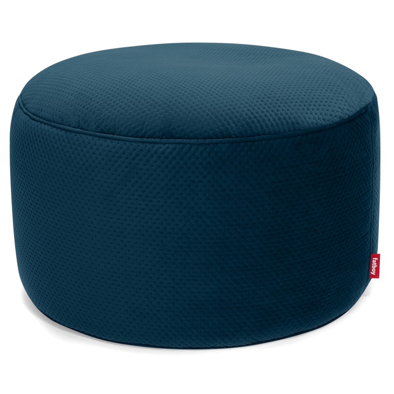 Recycled Point Royal Velvet Sittpuff Ø40 cm, Deep Sea