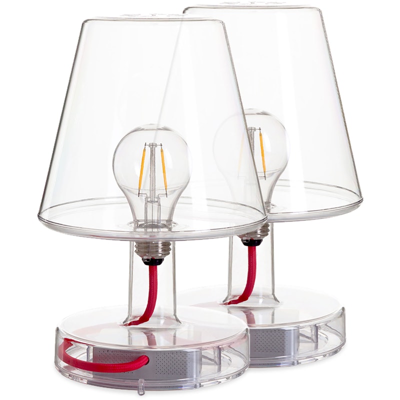 Transloetje Bordslampa 2-pack, Transparent