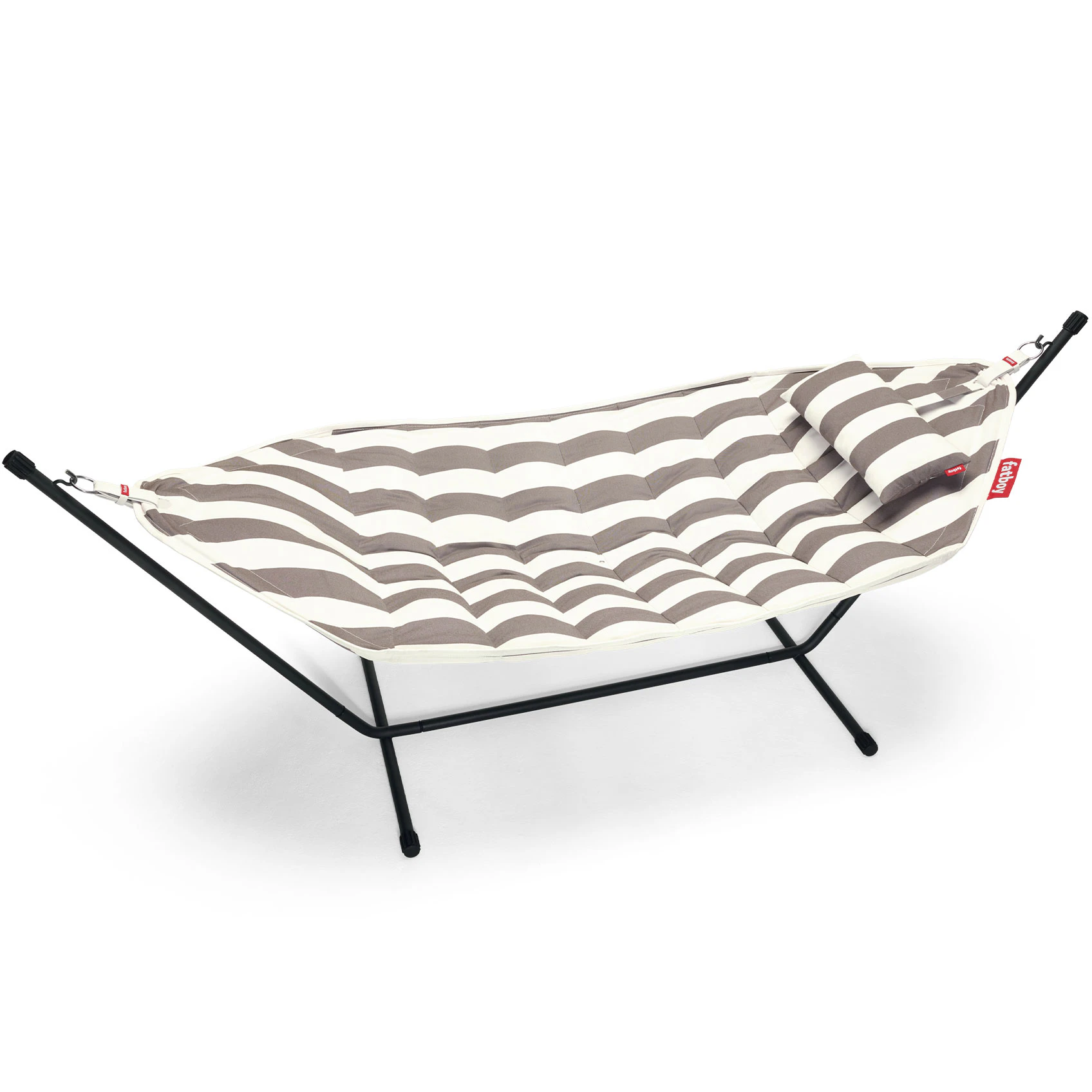 Fatboy Headdemock Superb H&auml;ngmatta + Kudde Stripe - H&auml;ngmattor Olefin Cacao