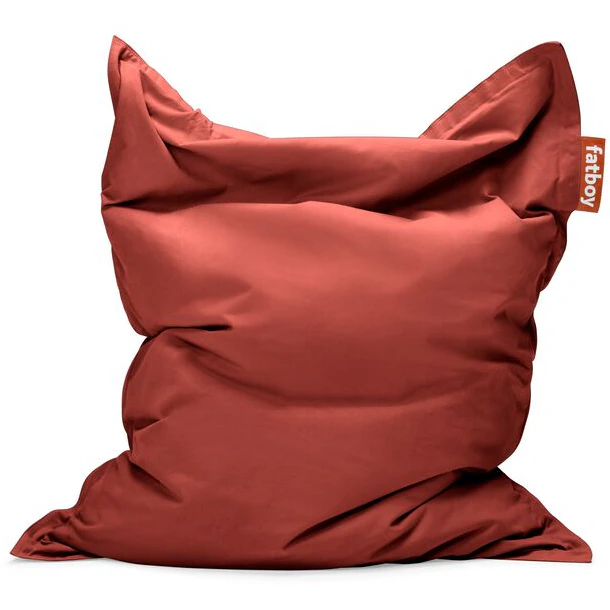 fatboy original recycled sittsäck - sittsäckar & sittpuffar canvas merlot red