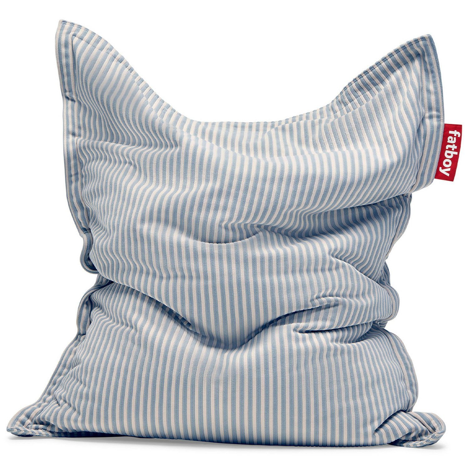 fatboy original slim terry sittsäck blizzard blue - sittsäckar & sittpuffar polyester creme