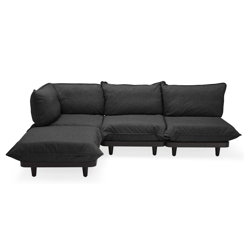 Paletti Modulsoffa 3-Sits Med Schäslong, Thunder Grey