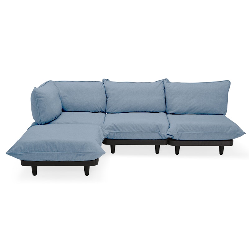 Paletti Modulsoffa 3-Sits Med Schäslong, Storm Blue