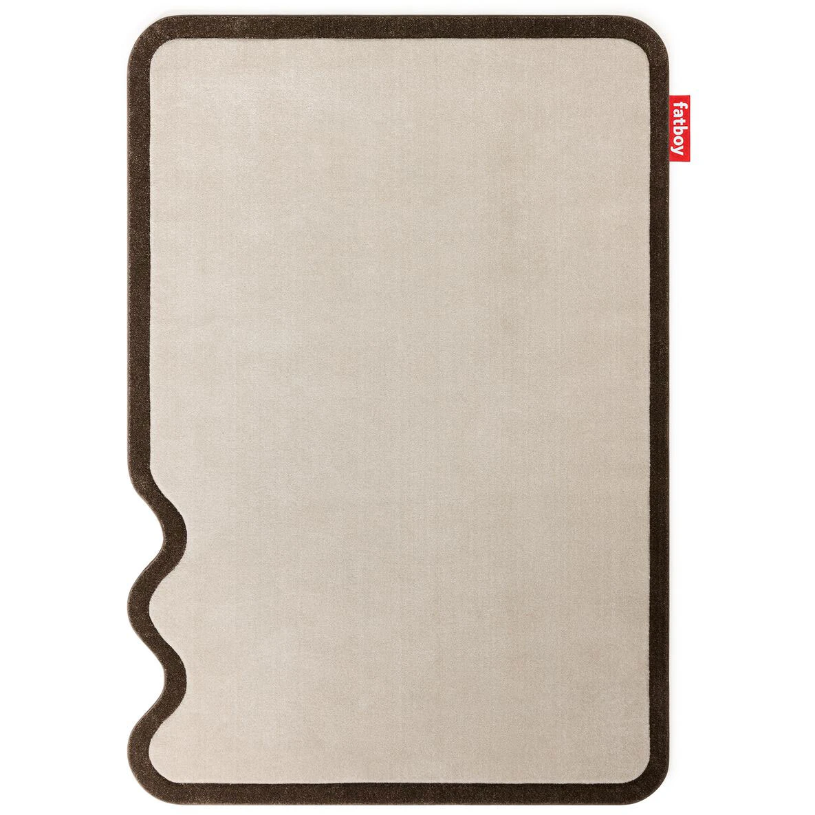 Fatboy Petit Not Straight Matta Creme / - Plastmattor Polypropylen Brun