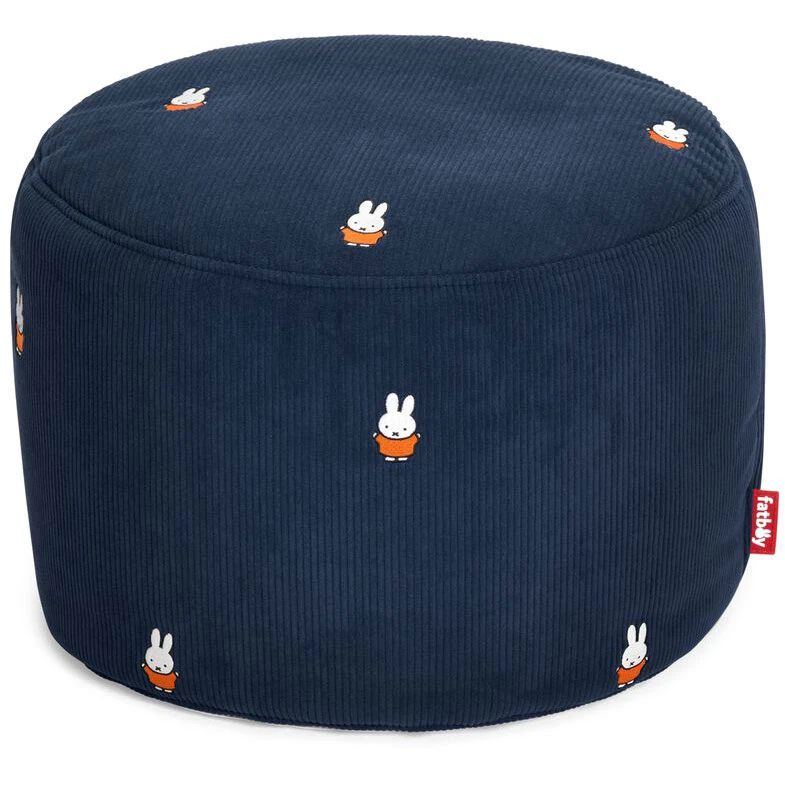 fatboy point recycled cord x miffy sittpuff deep blue - sittsäckar & sittpuffar manchester djupblå