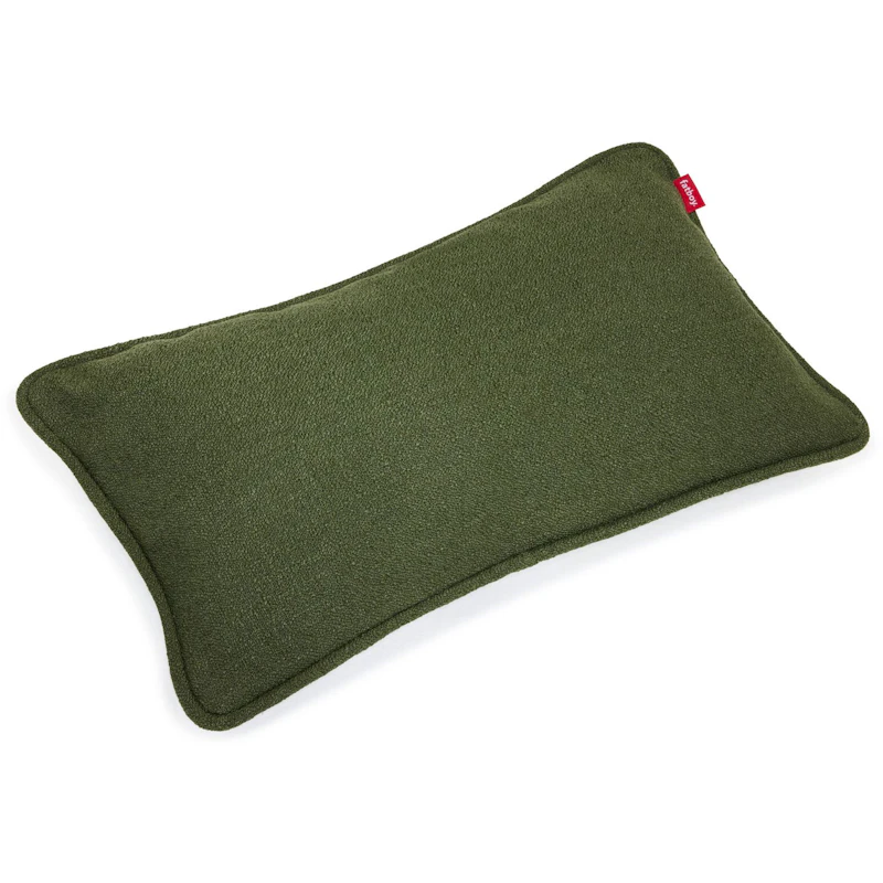 Puff Boucle Recycled Kudde, Leaf Green